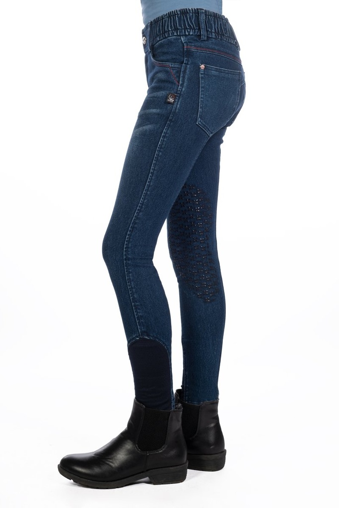 Pantalon -Aymee Denim- basanes - Bleu foncé (11)