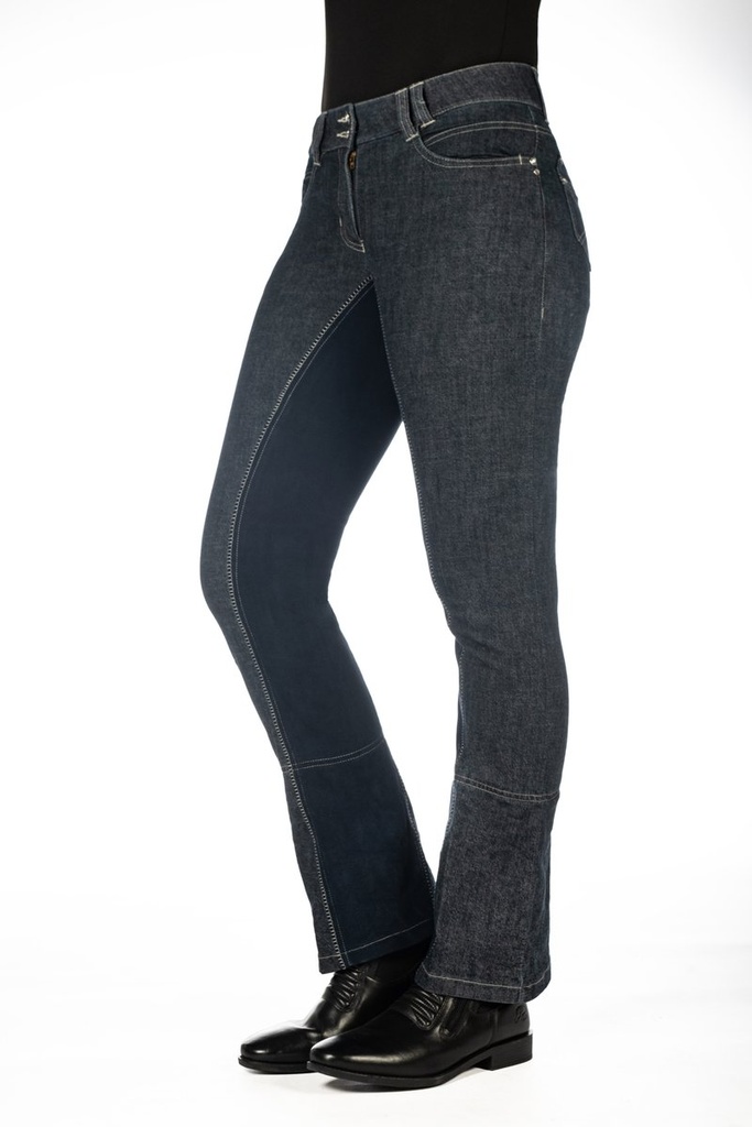 Pantalon Jodhpur -Miss Blink-, - Bleu jeans/bleu foncé (3)