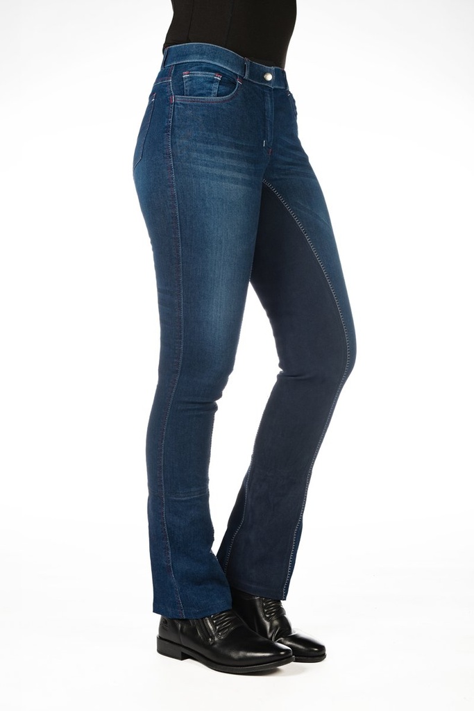 Pantalon Jodhpur -Summer Denim - Bleu jeans/bleu foncé (2)