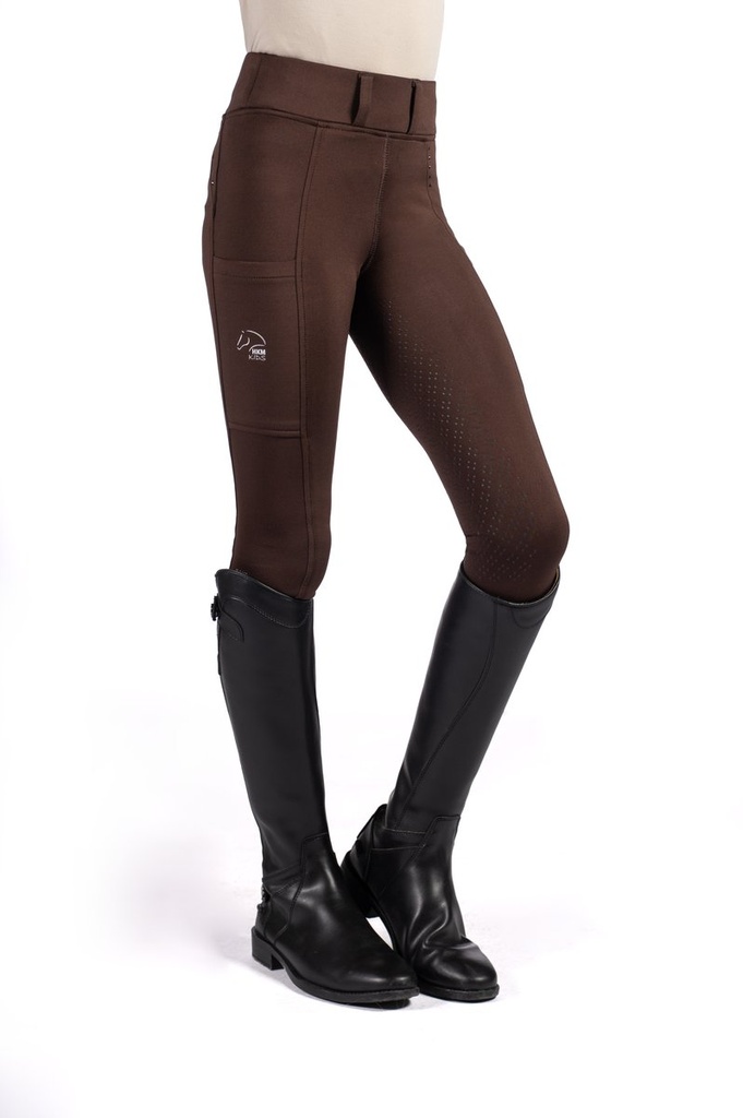 Leggings -Lana II- Style fond  - Marron foncé (2)