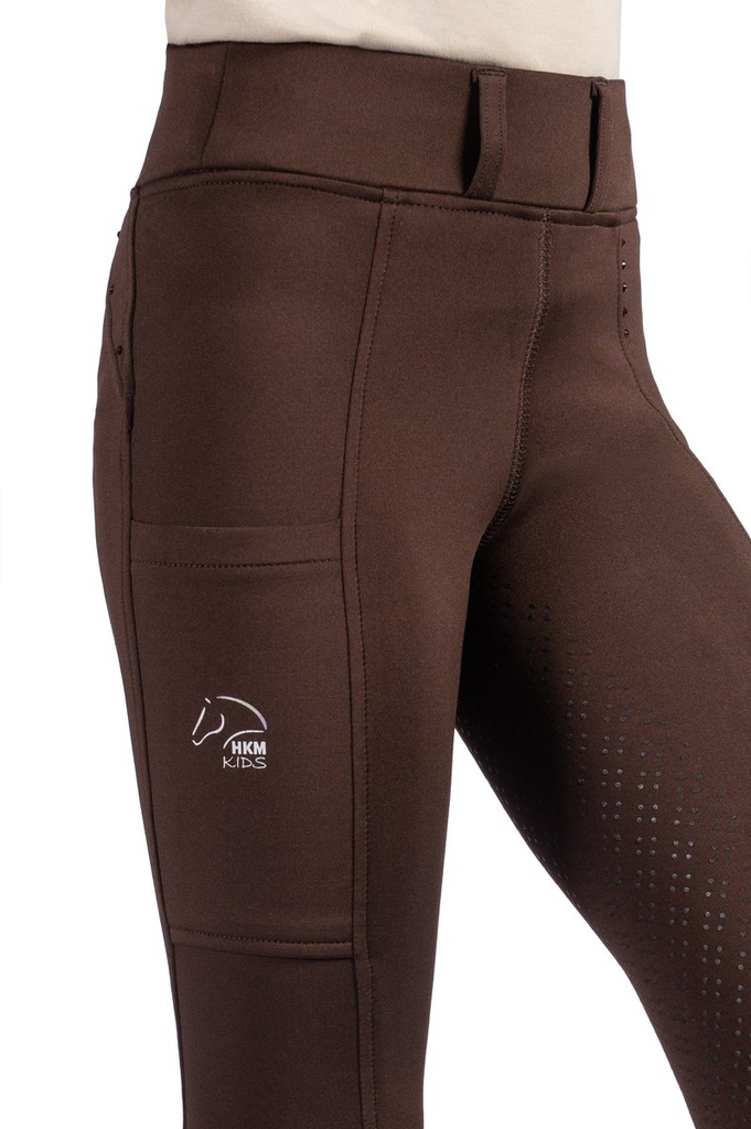 Leggings -Lana II- Style fond  - Marron foncé (5)