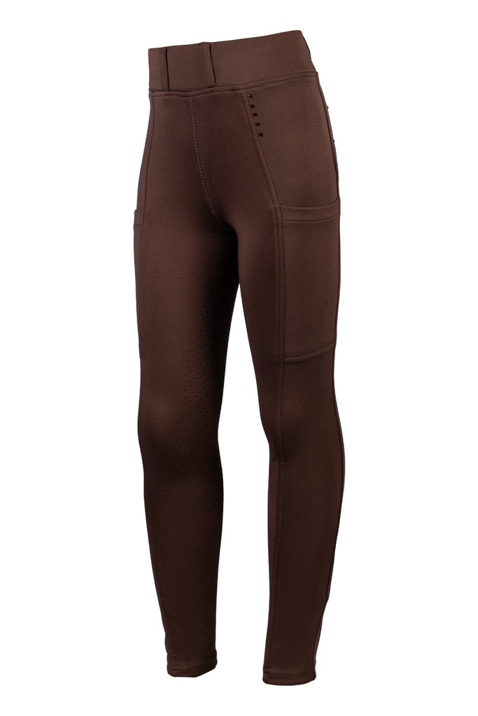 Leggings -Lana II- Style fond  - Marron foncé (6)