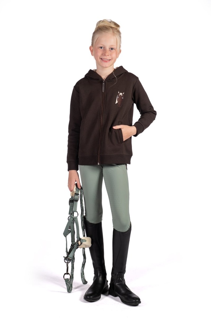 Leggings -Mia- fond 1/1 en sil - Sauge (6)