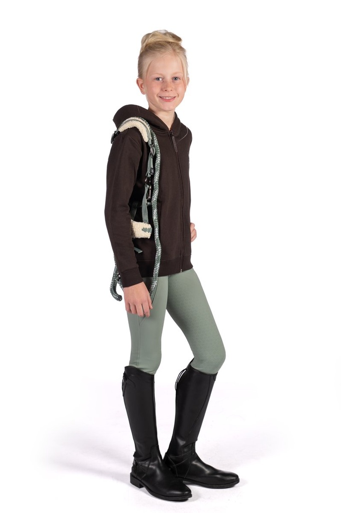 Leggings -Mia- fond 1/1 en sil - Sauge (7)