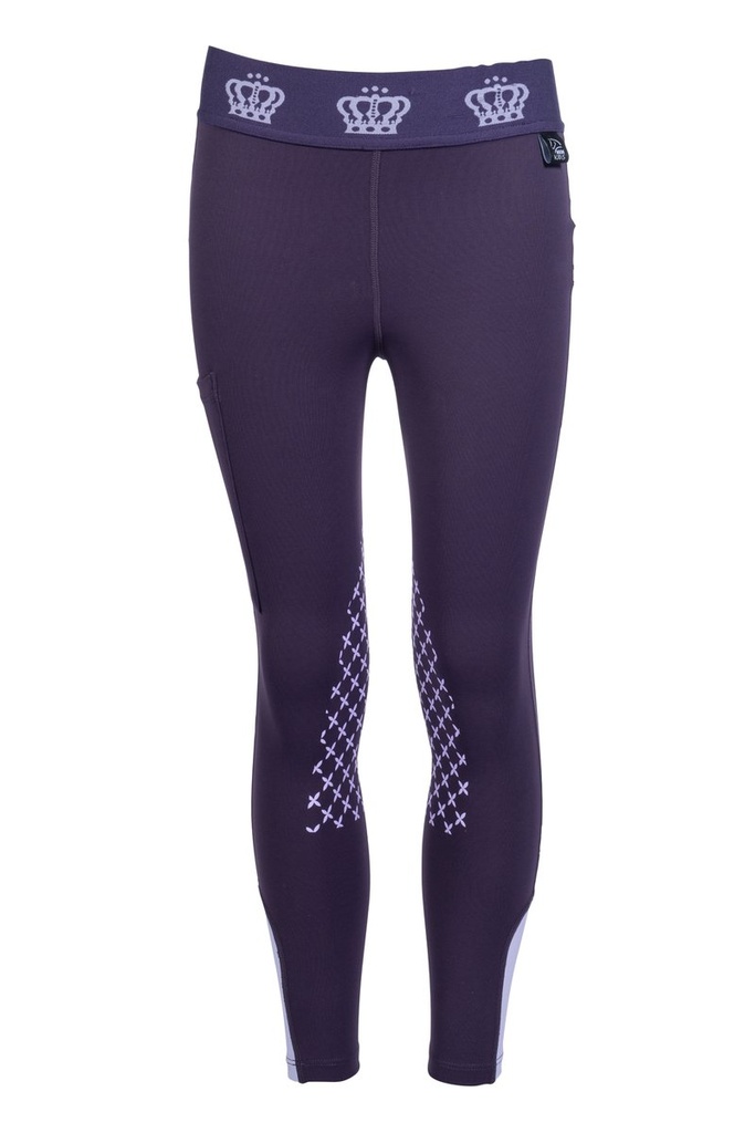 Leggings -Lola- basanes en sil - Lilas foncé