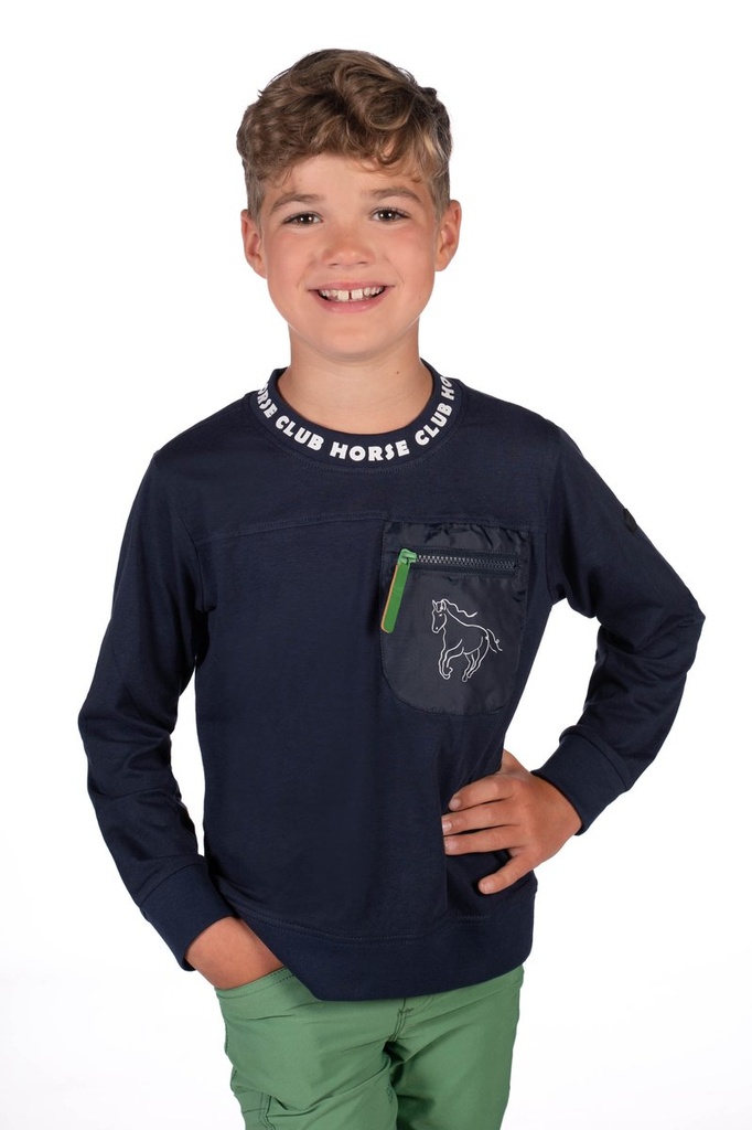 Polo à manches longues -Maui- - Bleu foncé (3)