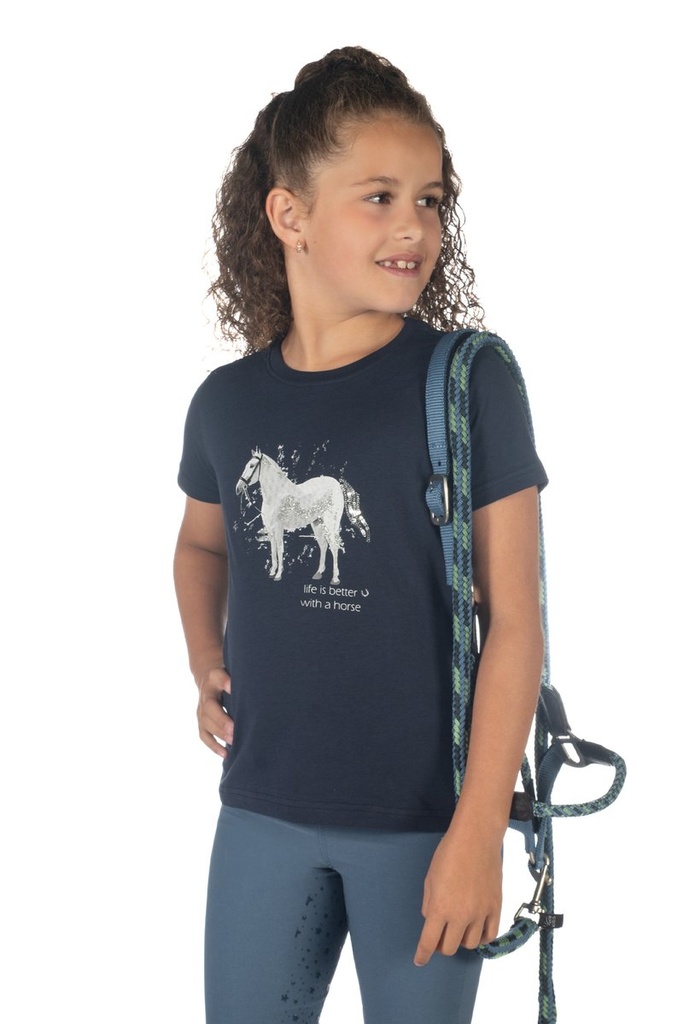 T-Shirt -Sparkle- - Bleu foncé (3)