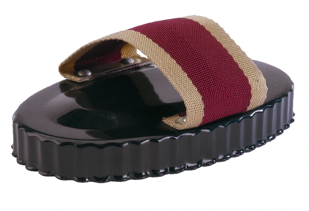 [700025] Étrille ovale métallique HIPPOTONIC