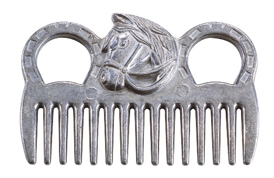[700047] Peigne à queue HIPPOTONIC - Aluminium forme tête de cheval