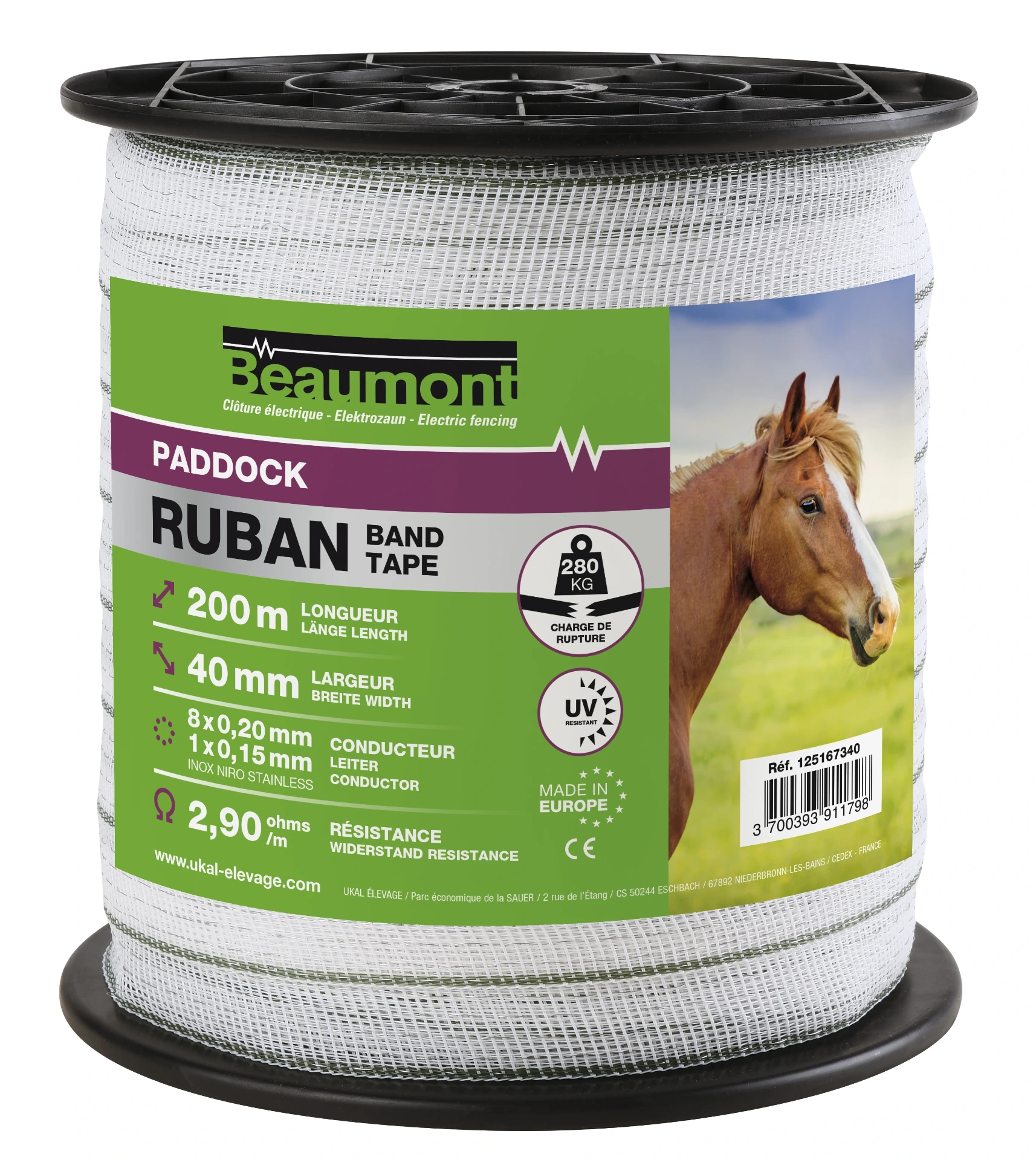 [703172] Ribbon 40 mm BEAUMONT