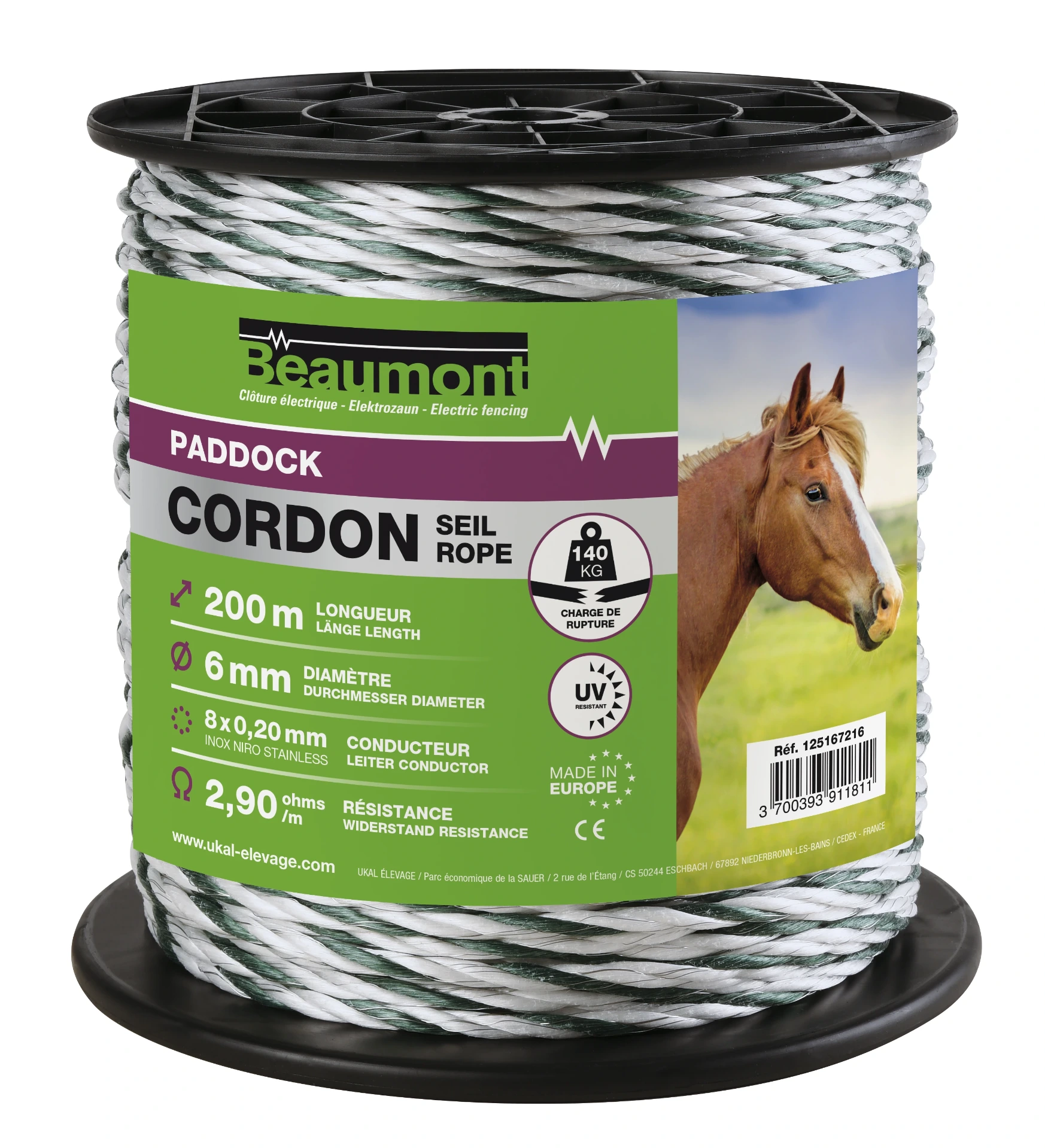 Cordon torsadé 6 mm BEAUMONT