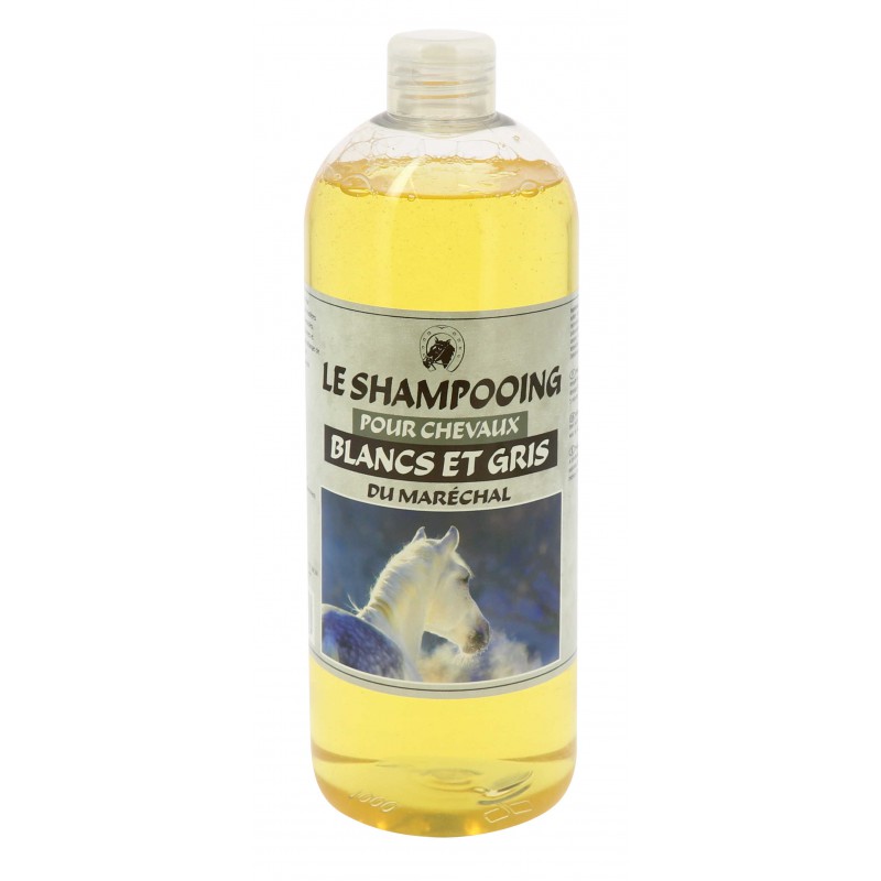Shampooing pour chevaux blancs et gris du Maréchal