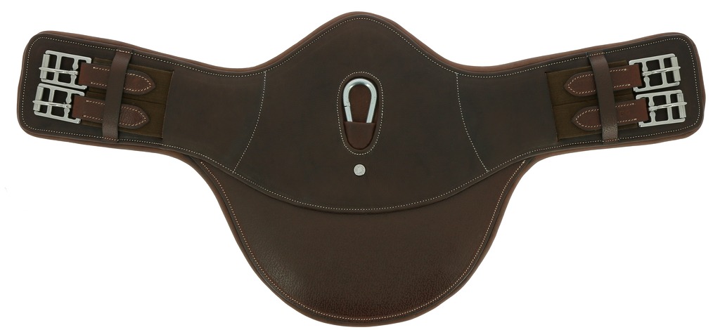 [203110450] Sangle bavette courte ERIC THOMAS FITTER (Havane, 50cm)