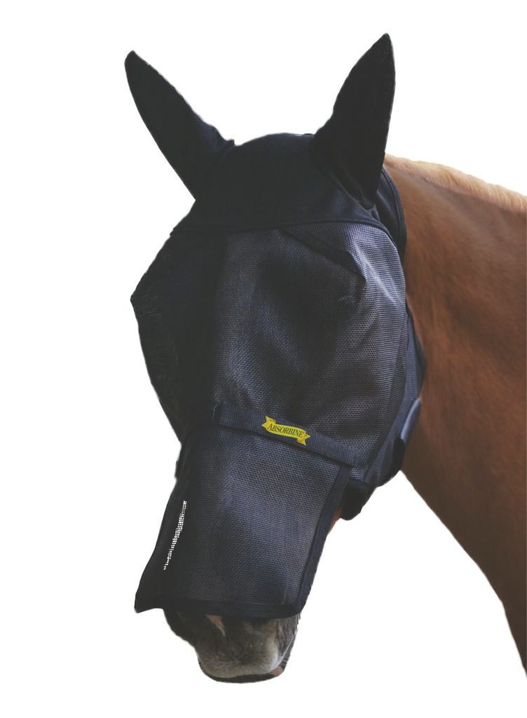 Masques anti-insectes - UltraShield Flymask, avec oreilles et protège-nez