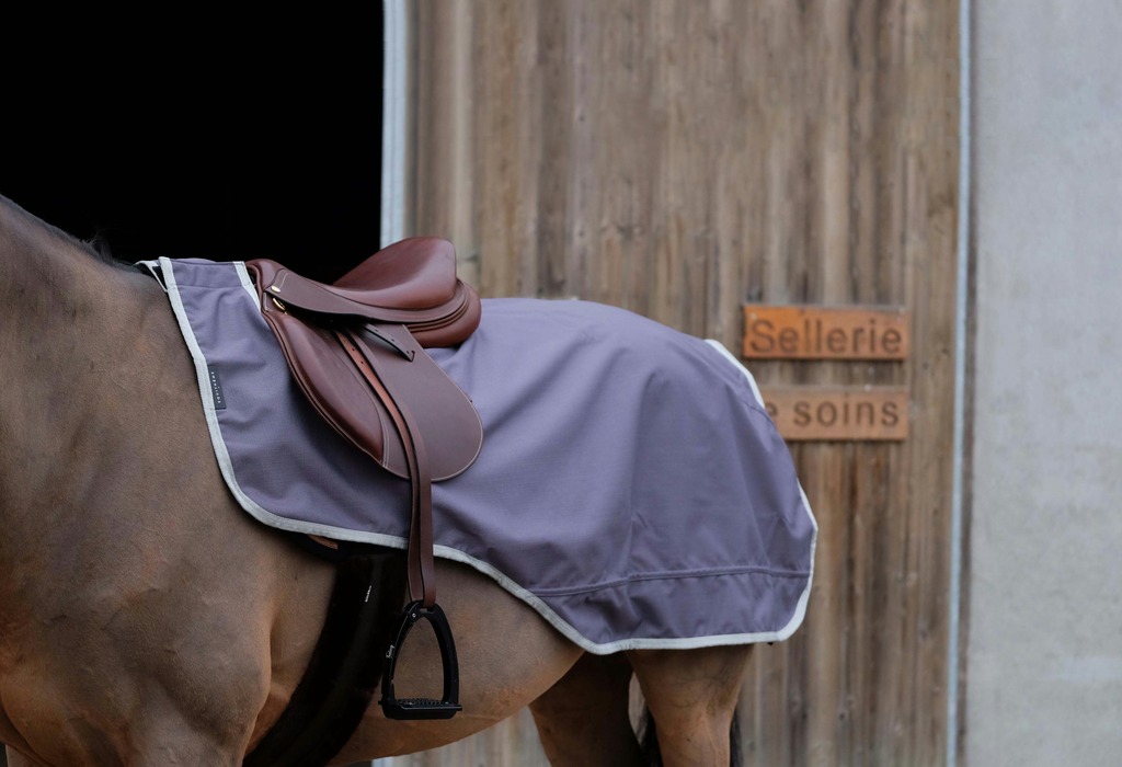 [400760125] Couvre-reins EQUITHÈME - TYREX 1200D - Recyclé, doublé polaire (125cm)