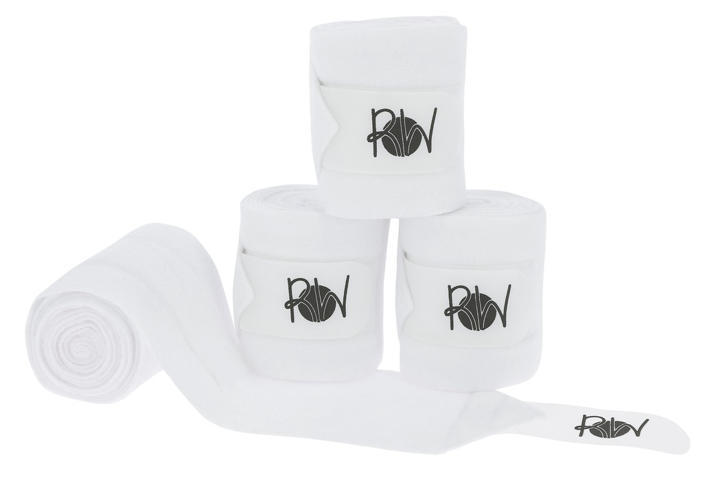 [540070001] Bandes de polo double face RIDING WORLD (Blanc)