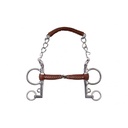 Mors Pelham METALAB - Pinchless cuir branches longues