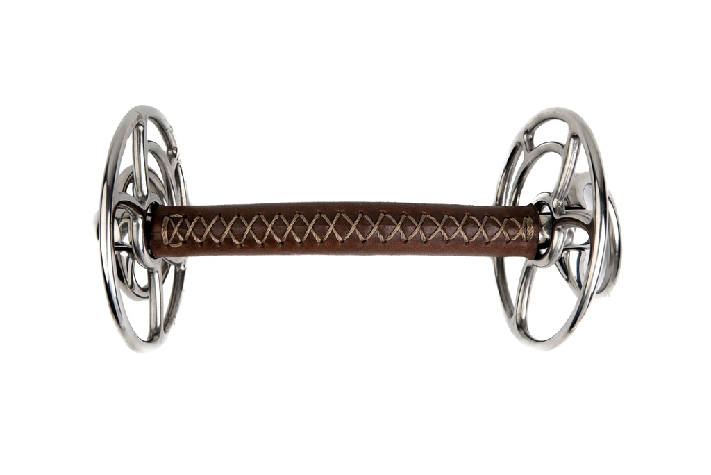 Mors releveur METALAB "JW" inox cuir