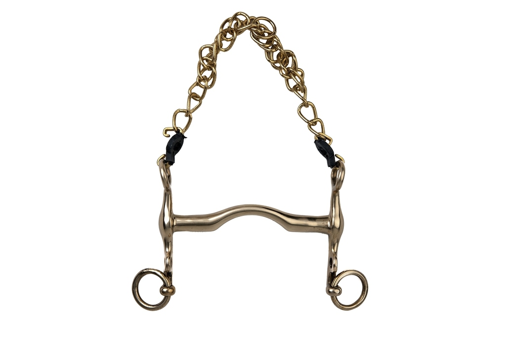 [590104125] Mors de bride METALAB cyprium, branches courtes (125mm)