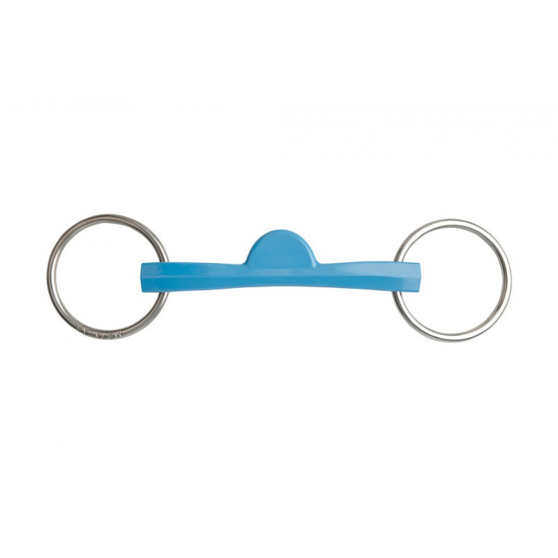 Mors 2 anneaux METALAB - Flexi droit demi-lune