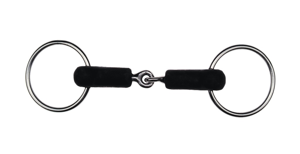 [600121115] Mors 2 anneaux FEELING caoutchouc, brisé (115mm)