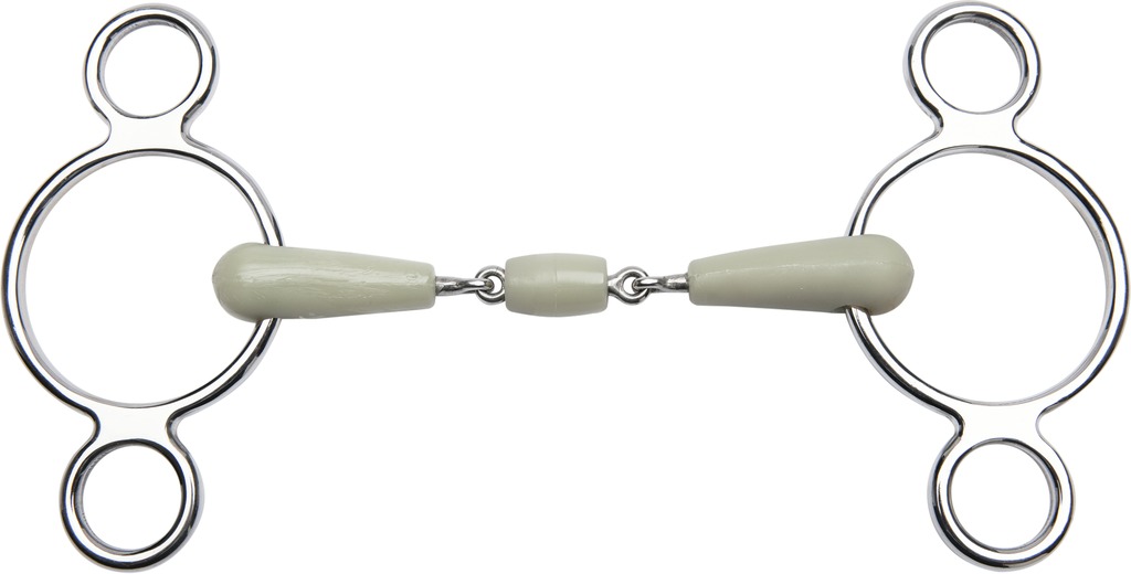 [600306115] Mors réglable FEELING 3 anneaux flexi double brisure (115mm)