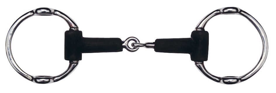 [601049125] Mors olive FEELING releveur caoutchouc, brisé (125mm)