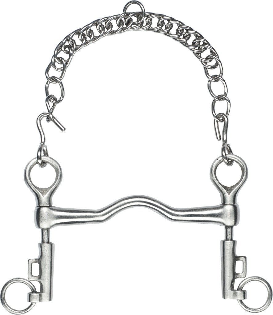 [603100125] Mors Saumur FEELING à pompe inox satin (125mm)