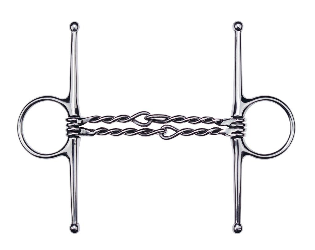 Mors aiguille FEELING double embouchure torsadée