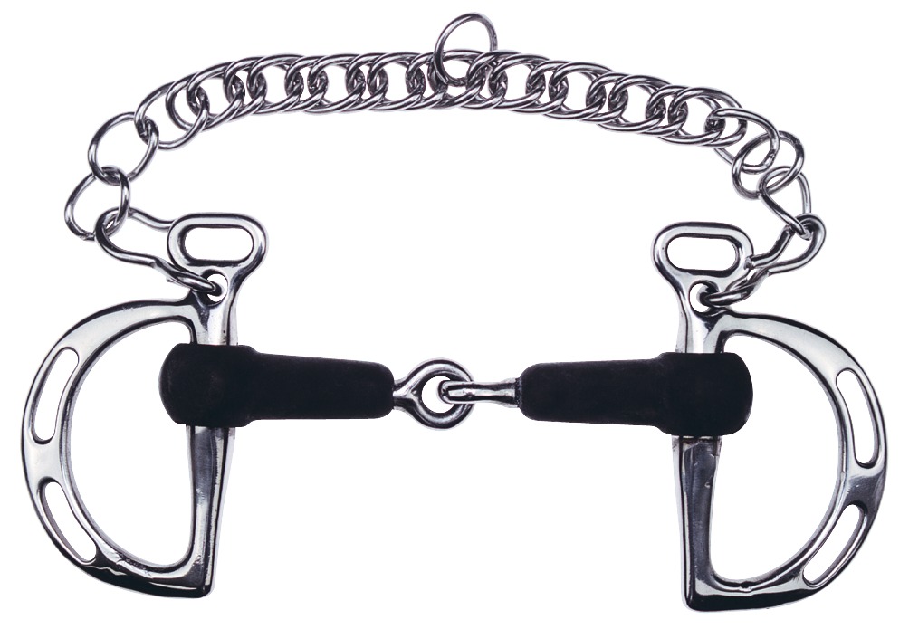 [606636115] Mors espagnol FEELING à passes caoutchouc, brisé (115mm)