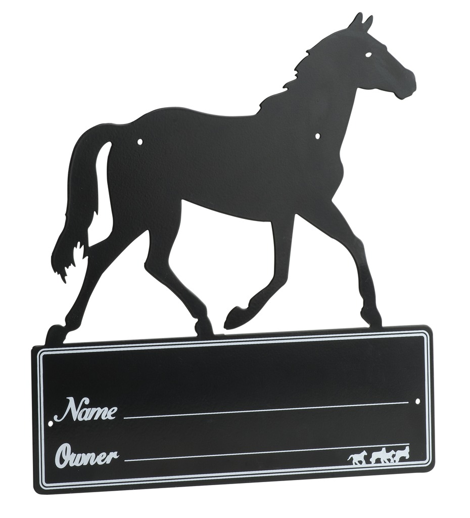 Plaque de box HIPPOTONIC - Silhouette de cheval
