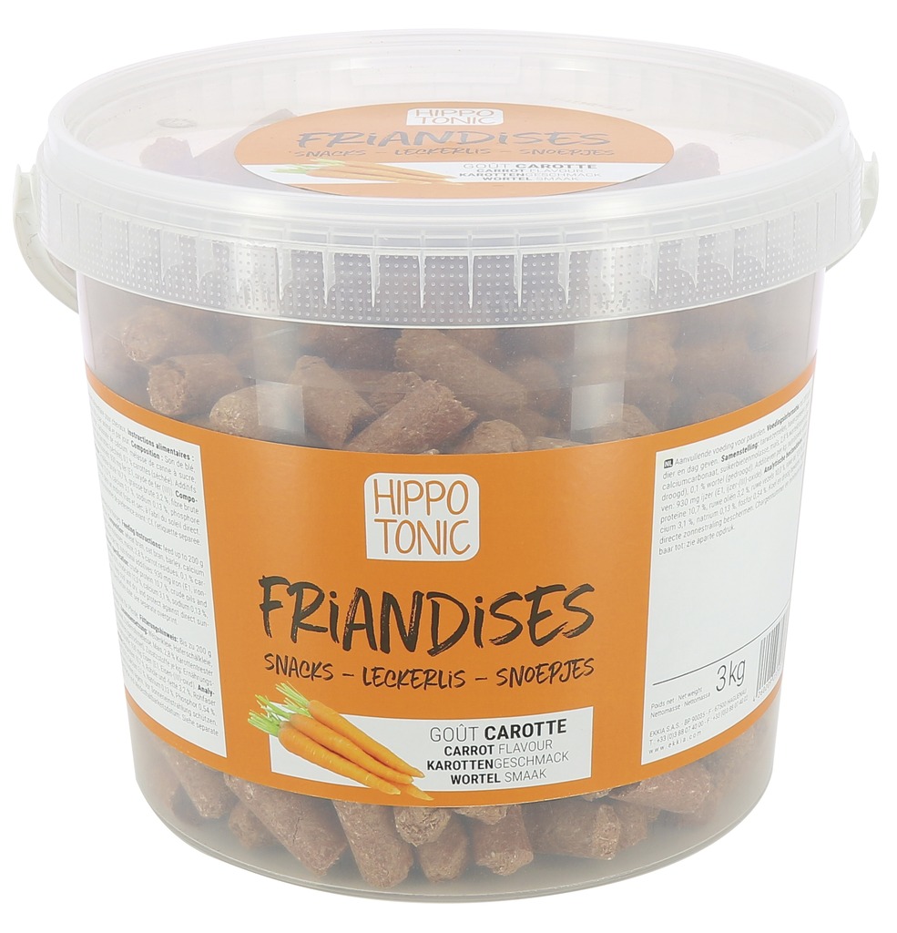 [713001100] HIPPOTONIC Friandises - Saveur carotte (1kg)