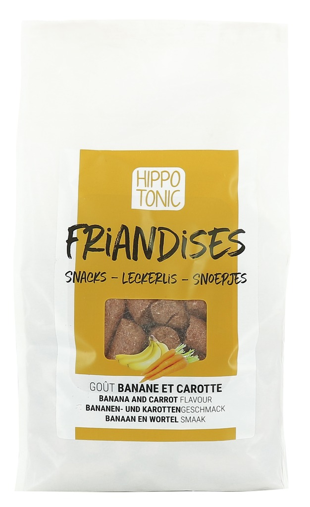 Friandises HIPPOTONIC, goût banane et carotte