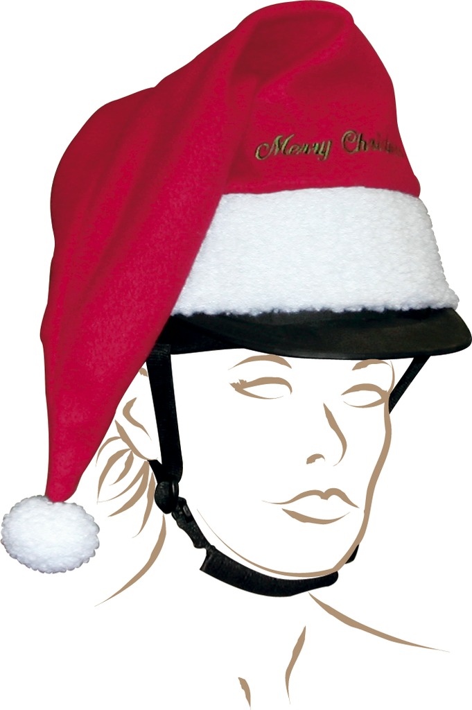 EQUITHÈME helmet cover - Christmas