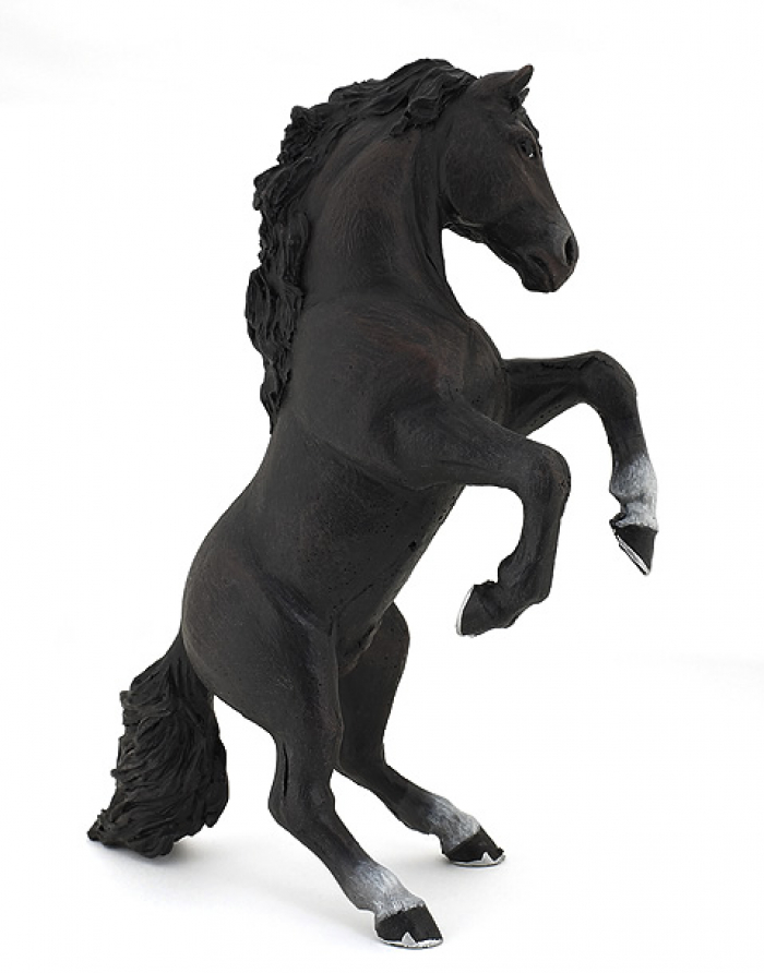 PAPO black prancing horse