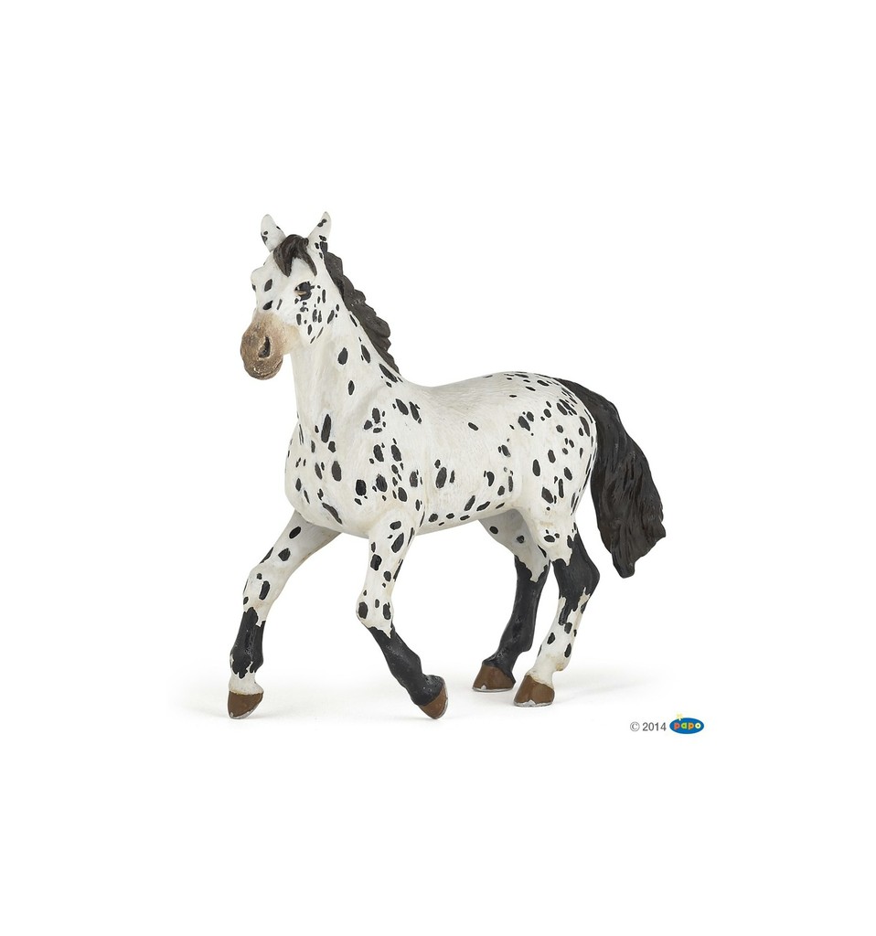 [905051539] Cheval Appaloosa noir PAPO