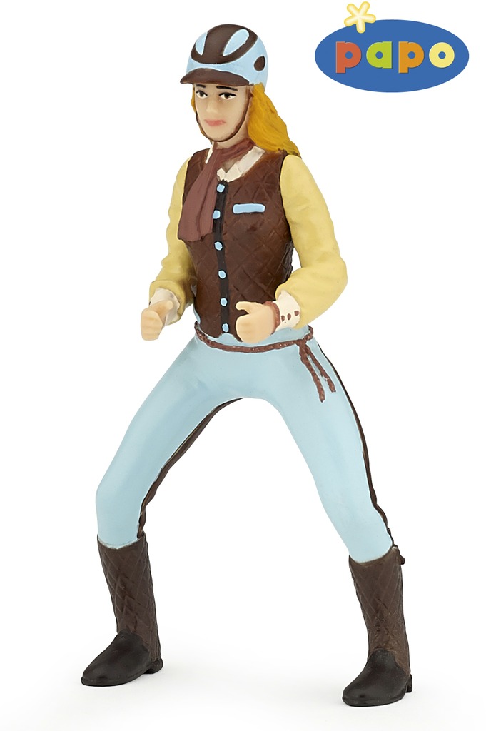 [905052009] Cavalière adulte Fashion bleue PAPO