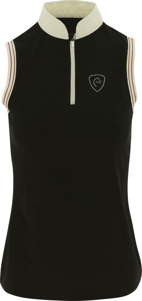 [962004145] Polo EQUITHÈME jersey, sans manches (Ecru)