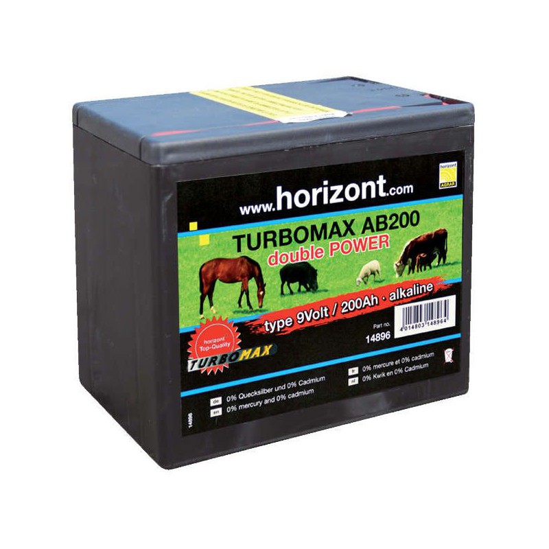 [703H14896] Pile HORIZONT "Turbomax AB200" 9 V - 200 AH
