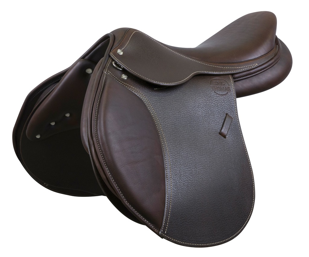 [129118170] Selle mixte ERIC THOMAS ÉLITE grainée (Havane, 17 pouces)