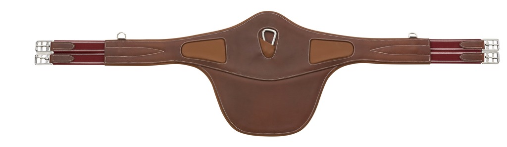 [203068415] Sangle bavette ERIC THOMAS HYBRID (Havane, 115cm)