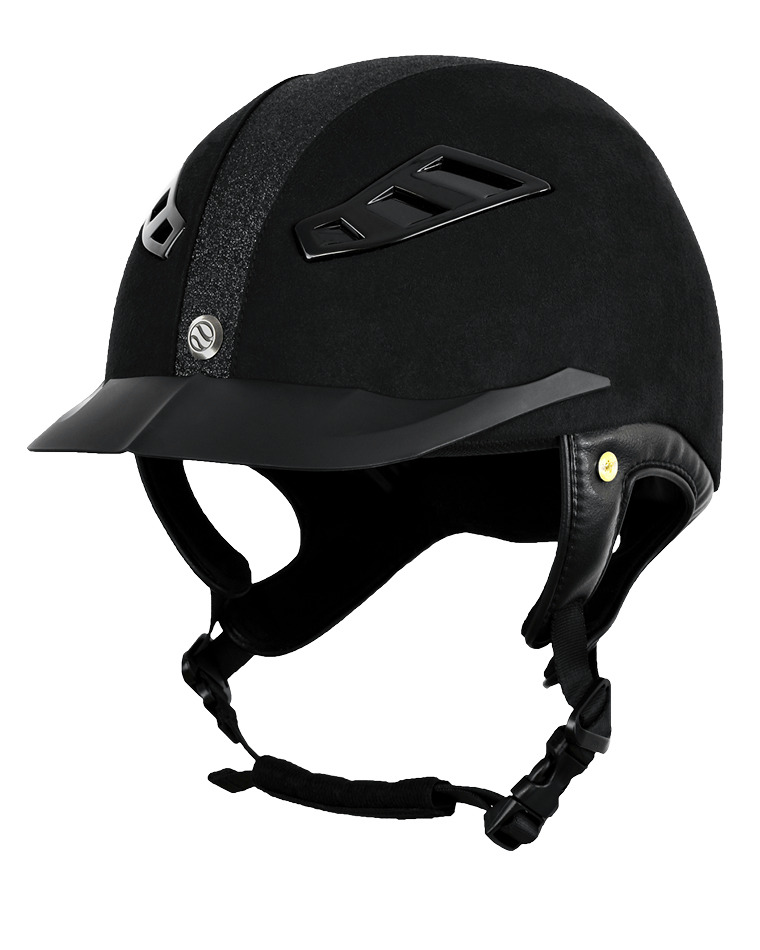 Casque BACK ON TRACK® EQ3 Lynx "Microfibre/Strass"