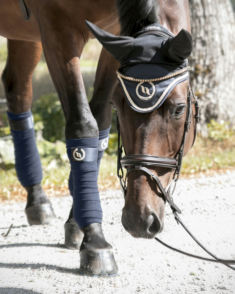 Bonnet chasse-mouches BACK ON TRACK® "Night Collection" (Bleu)