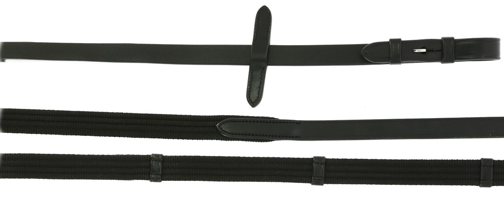 [305653318] Rênes sangle ERIC THOMAS ELITE 16 mm (Havane, Cheval)