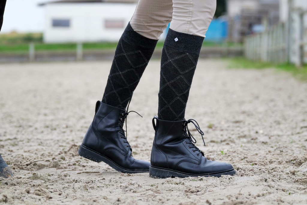 [986371011] Chaussettes EQUITHÈME "Roman" (Gris, 31-34)