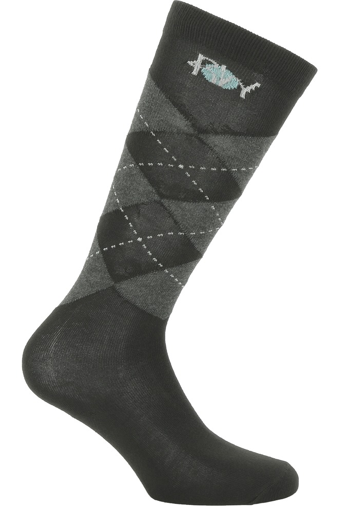 [986355007] Chaussettes RIDING WORLD "Losange" (Marine, 31-34)