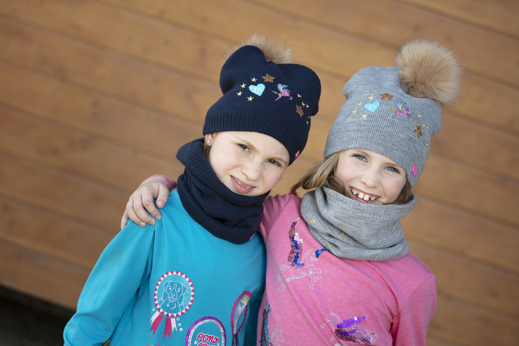 [985180035] Bonnet EQUI-KIDS "Joly" (Framboise)