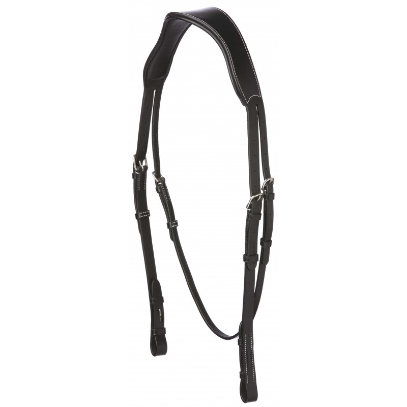 [307017318] Têtière anatomique large ERIC THOMAS PRO (Havane, Cheval)