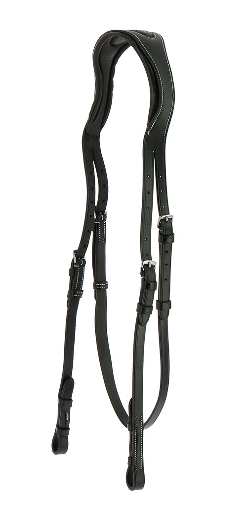 [307018318] Têtière ERIC THOMAS PRO contour (Havane, Cheval)