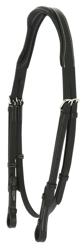 [307023318] Têtière ERIC THOMAS PRO "Découpée" (Havane, Cheval)